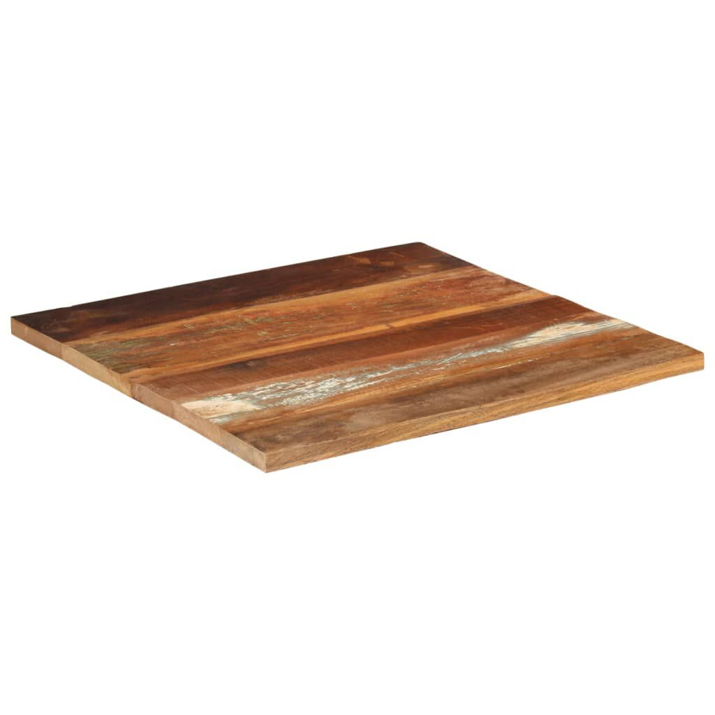 vidaXL Επιφάνεια Τραπεζιού 70x70x(2,5-2,7) εκ. Μασίφ Ανακυκλωμένο Ξύλο