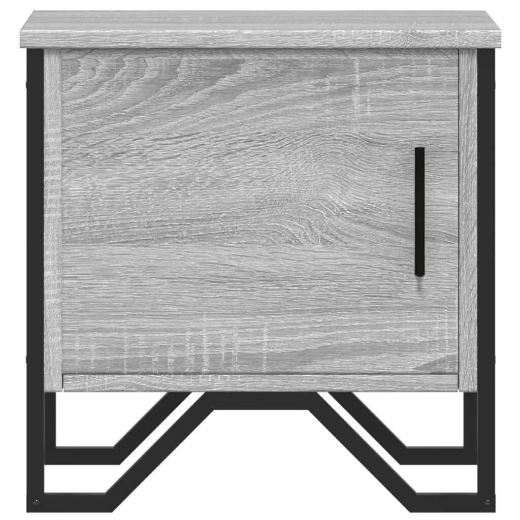 vidaXL Κομοδίνα 2 τεμ. Γκρι Sonoma 40x30x40 εκ. από Επεξεργασμένο Ξύλο
