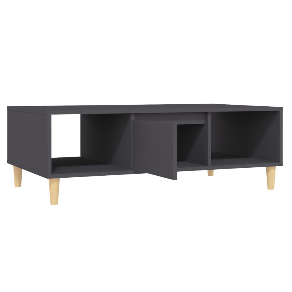 vidaXL Τραπεζάκι Σαλονιού Γκρι 103,5 x 60 x 35 εκ. από Επεξ. Ξύλο