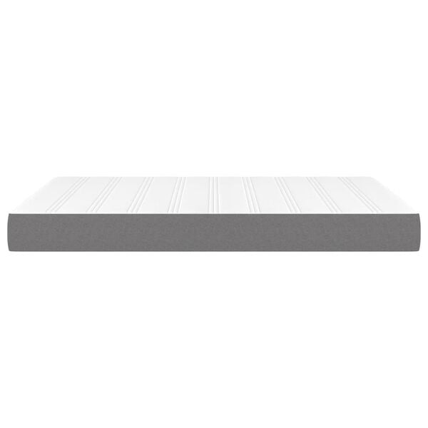 vidaXL Στρώμα με Pocket Springs Σκούρο Γκρι 140x200x20 εκ. Υφασμάτινο