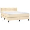 vidaXL &Kappa;&rho;&epsilon;&beta;ά&tau;&iota; Boxspring &mu;&epsilon; &Sigma;&tau;&rho;ώ&mu;&alpha; &Kappa;&rho;&epsilon;&mu; 140x200 &epsilon;&kappa;. &Upsilon;&phi;&alpha;&sigma;&mu;ά&tau;&iota;&nu;&omicron;