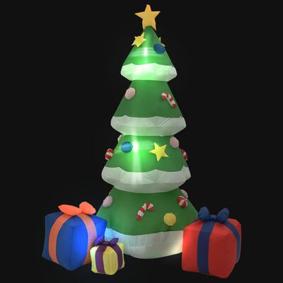 vidaXL Φουσκωτό Χριστουγεννιάτικο Δέντρο Εξ. / Εσ. Χώρου LED 240 εκ.
