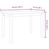 vidaXL Τραπεζαρία Λευκή/Καφέ 114x71x75 εκ Μασίφ Ξύλο Καουτσουκόδεντρου