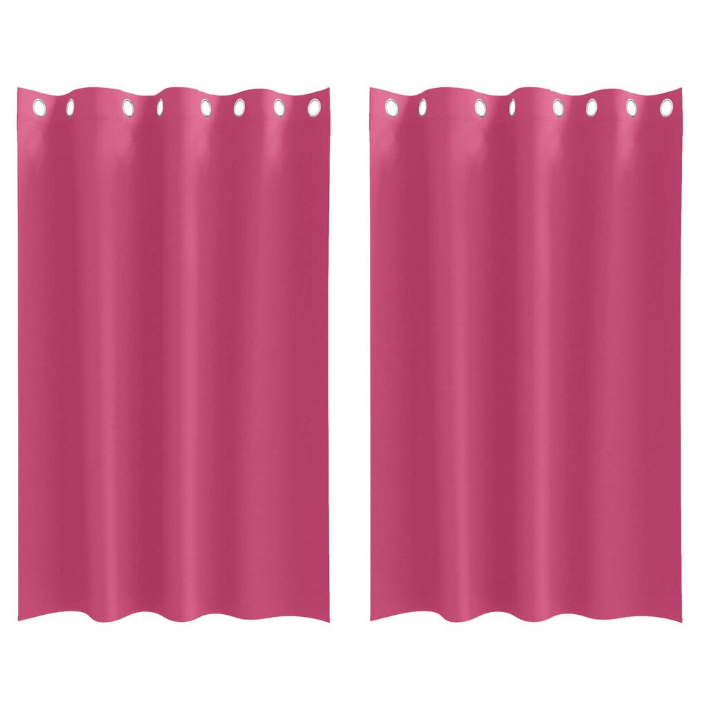 vidaXL Κουρτίνες 2 pcs Φωτεινό Ροζ 175 x 140 εκ. Πολυεστέρας
