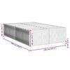 vidaXL Πλαίσιο Κρεβατιού χωρίς στρώμα Taupe 120x190 εκ. Υφασμάτινο