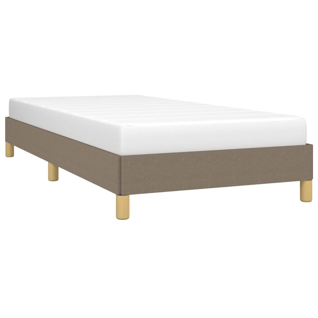 vidaXL Σκελετός Κρεβατιού Χωρίς Στρώμα Taupe 80x200 εκ. Υφασμάτινο