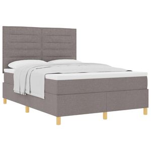 vidaXL &Kappa;&rho;&epsilon;&beta;ά&tau;&iota; &mu;&epsilon; &epsilon;&lambda;&alpha;&tau;ή&rho;&iota;&alpha; &mu;&epsilon; &sigma;&tau;&rho;ώ&mu;&alpha; Taupe 140 x 190 cm ύ&phi;&alpha;&sigma;&mu;&alpha;