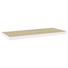 vidaXL Ράφια Τοίχου 2 τεμ. Δρυς/Λευκό 80x23,5x3,8 εκ. MDF