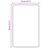 vidaXL Πατάκι μπάνιου Κρεμ 50 x 80 cm Πολυπροπυλένιο