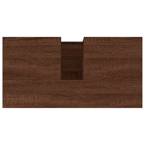 vidaXL Ντουλάπι Μπάνιου Καφέ Δρυς 65x33x60 εκ. Επεξεργασμένο Ξύλο