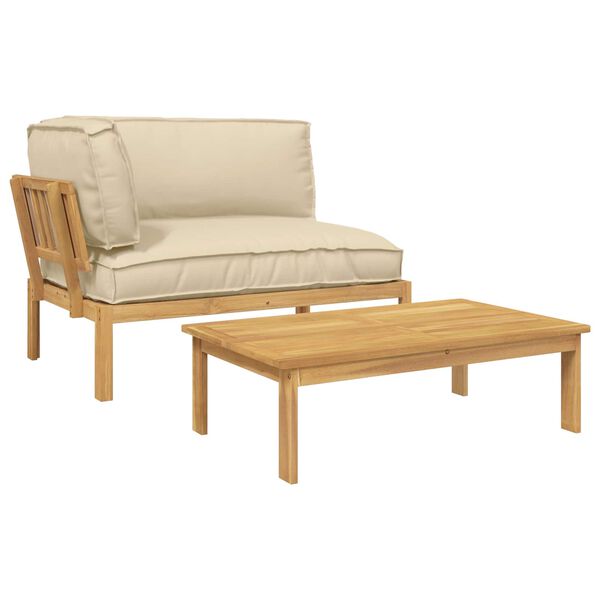 vidaXL &Sigma;&epsilon;&tau; &Kappa;&alpha;&nu;&alpha;&pi;έ &mu;&epsilon; &mu;&alpha;&xi;&iota;&lambda;ά&rho;&iota; &Mu;&omicron;&nu;ό&chi;&rho;&omega;&mu;&omicron; 2 pcs &Mu;&pi;&epsilon;&zeta; &Sigma;&tau;&epsilon;&rho;&epsilon;ό &Xi;ύ&lambda;&omicron; &Alpha;&kappa;&alpha;&kappa;ί&alpha;&sigmaf;