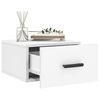 vidaXL Κομοδίνα Επιτοίχια 2 τεμ. Λευκά 35x35x20 εκ.