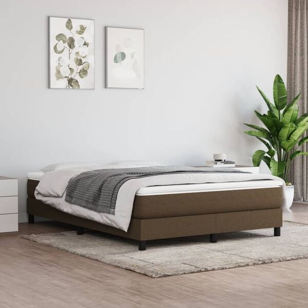 vidaXL &Kappa;&rho;&epsilon;&beta;ά&tau;&iota; Boxspring &mu;&epsilon; &Sigma;&tau;&rho;ώ&mu;&alpha; &Sigma;&kappa;&omicron;ύ&rho;&omicron; &Kappa;&alpha;&phi;έ 140x190 &epsilon;&kappa;. &Upsilon;&phi;&alpha;&sigma;&mu;ά&tau;&iota;&nu;&omicron;