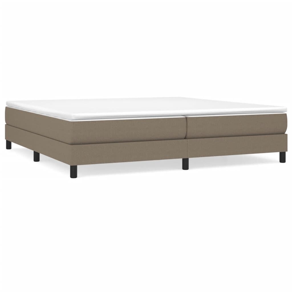 vidaXL Σκελετός Κρεβατιού Χωρίς Στρώμα Taupe 200x200 εκ.Υφασμάτινο