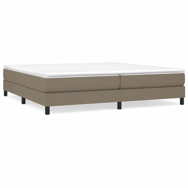 vidaXL Σκελετός Κρεβατιού Χωρίς Στρώμα Taupe 200x200 εκ.Υφασμάτινο