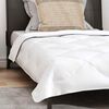vidaXL Πάπλωμα με μαξιλάρι 2 pcs Λευκό 155 x 220 cm Μικροΐνες