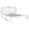 vidaXL Πλαίσιο Κρεβατιού Λευκό 160 x 200 εκ. από Μασίφ Ξύλο Πεύκου