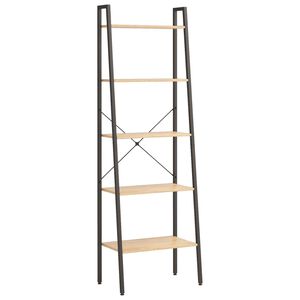 vidaXL &Rho;&alpha;&phi;&iota;έ&rho;&alpha; 5 &Epsilon;&pi;&iota;&pi;έ&delta;&omega;&nu; &Alpha;&nu;&omicron;&iota;&chi;&tau;ό &Kappa;&alpha;&phi;έ & &Mu;&alpha;ύ&rho;&omicron; 56 x 35 x 174 &epsilon;&kappa;.