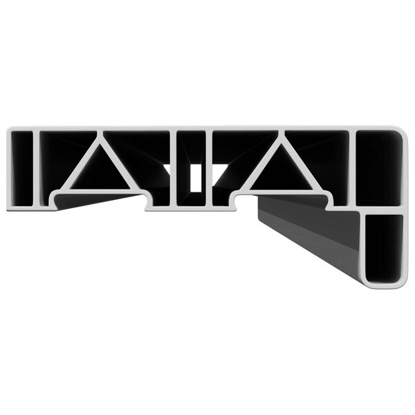 vidaXL &Sigma;&alpha;&beta;&alpha;&nu;&omega;&tau;ό &Pi;&alpha;&rho;&alpha;&theta;ύ&rho;&omicron;&upsilon; &Lambda;&epsilon;&upsilon;&kappa;ό 120 x 15 x 4,5 &epsilon;&kappa;. PVC