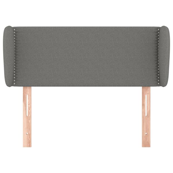vidaXL Κεφαλάρι με Πτερύγια Σκούρο Γκρι 83x23x78/88 εκ. Υφασμάτινο