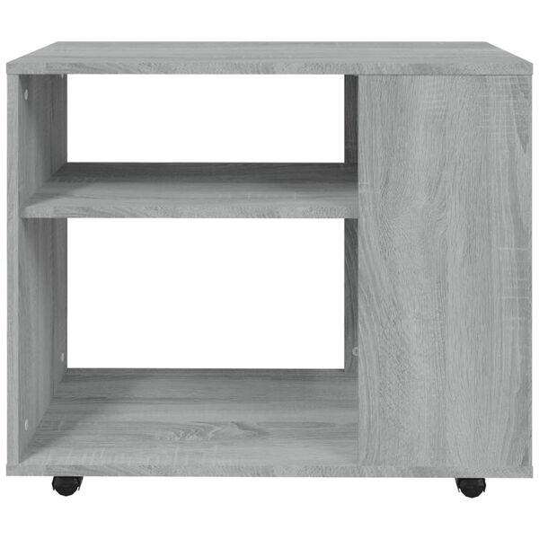vidaXL Τραπέζι Βοηθητικό Γκρι Sonoma 70x35x55 εκ. Επεξεργασμένο Ξύλο