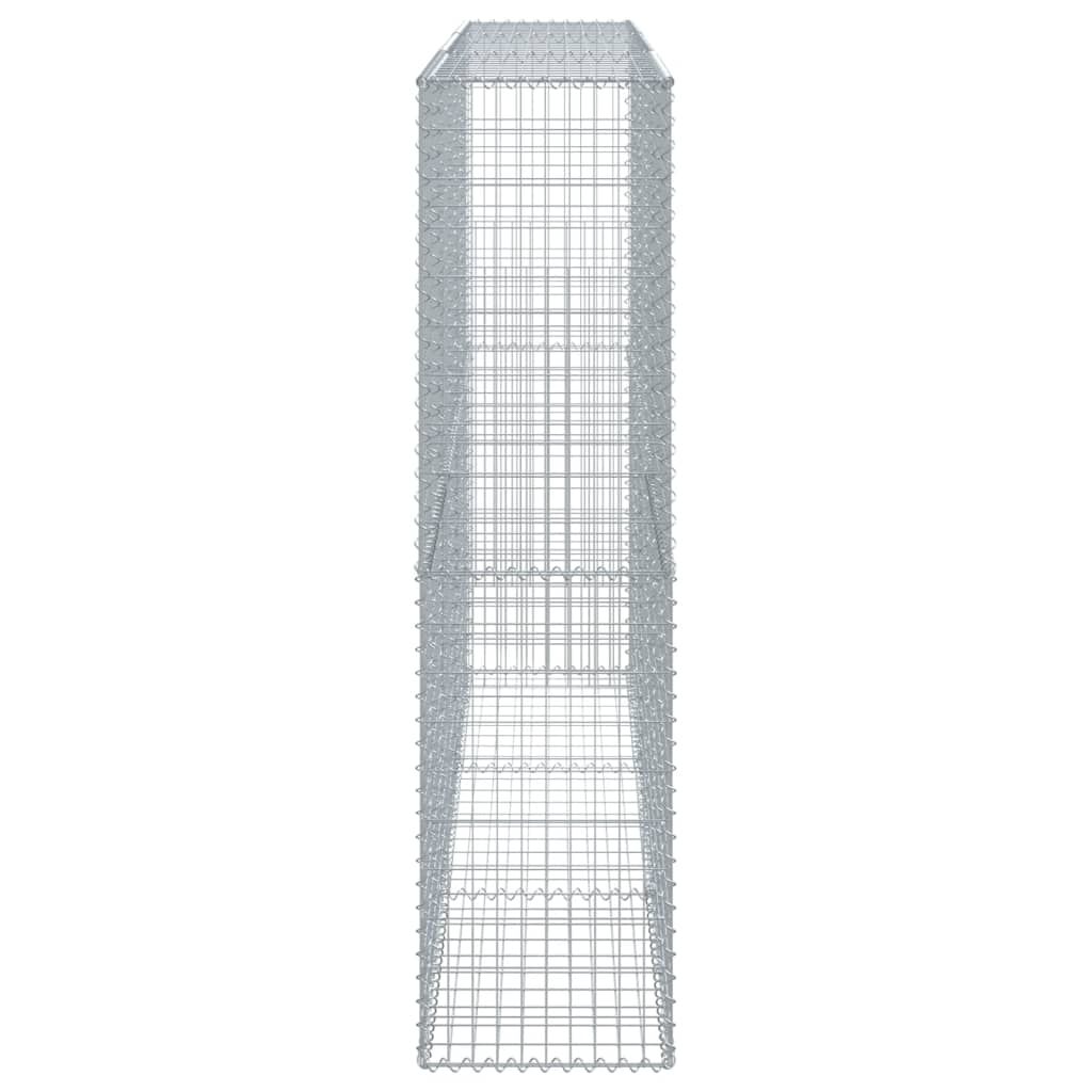 vidaXL Συρματοκιβώτιο με Κάλυμμα 300x50x200εκ. από Γαλβανισμένο Χάλυβα