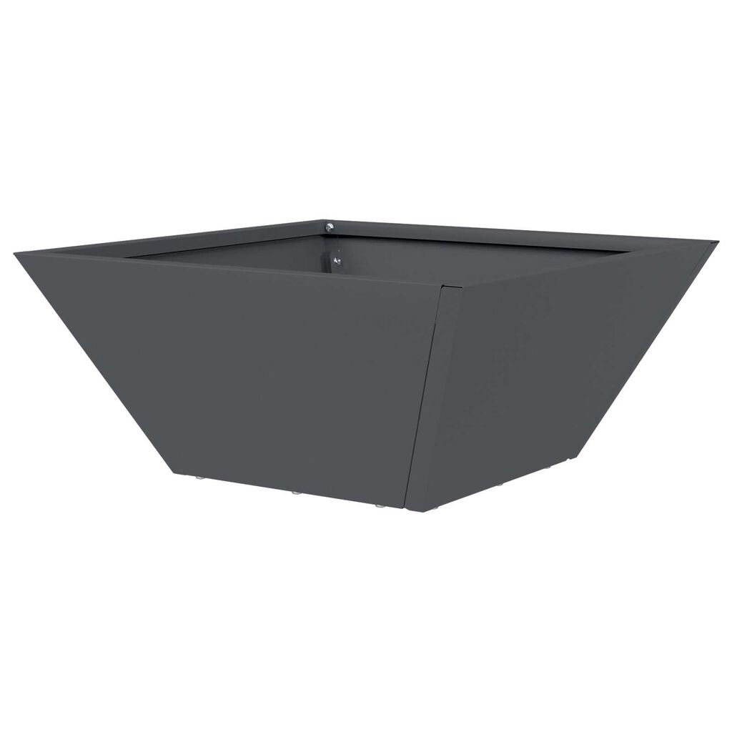 vidaXL Πλαστική Γλάστρα Ανθρακί Πλαστική 35 x 35 x 15 εκ Ανθεκτική