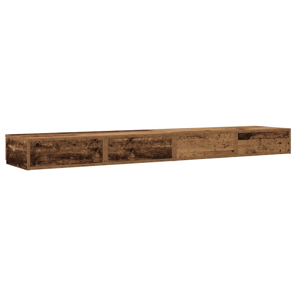 vidaXL Συρτάρια Κρεβατιού από Παλιό Ξύλο 180x36,5x16,5 εκ. Φτιαγμένα από Ξύλο