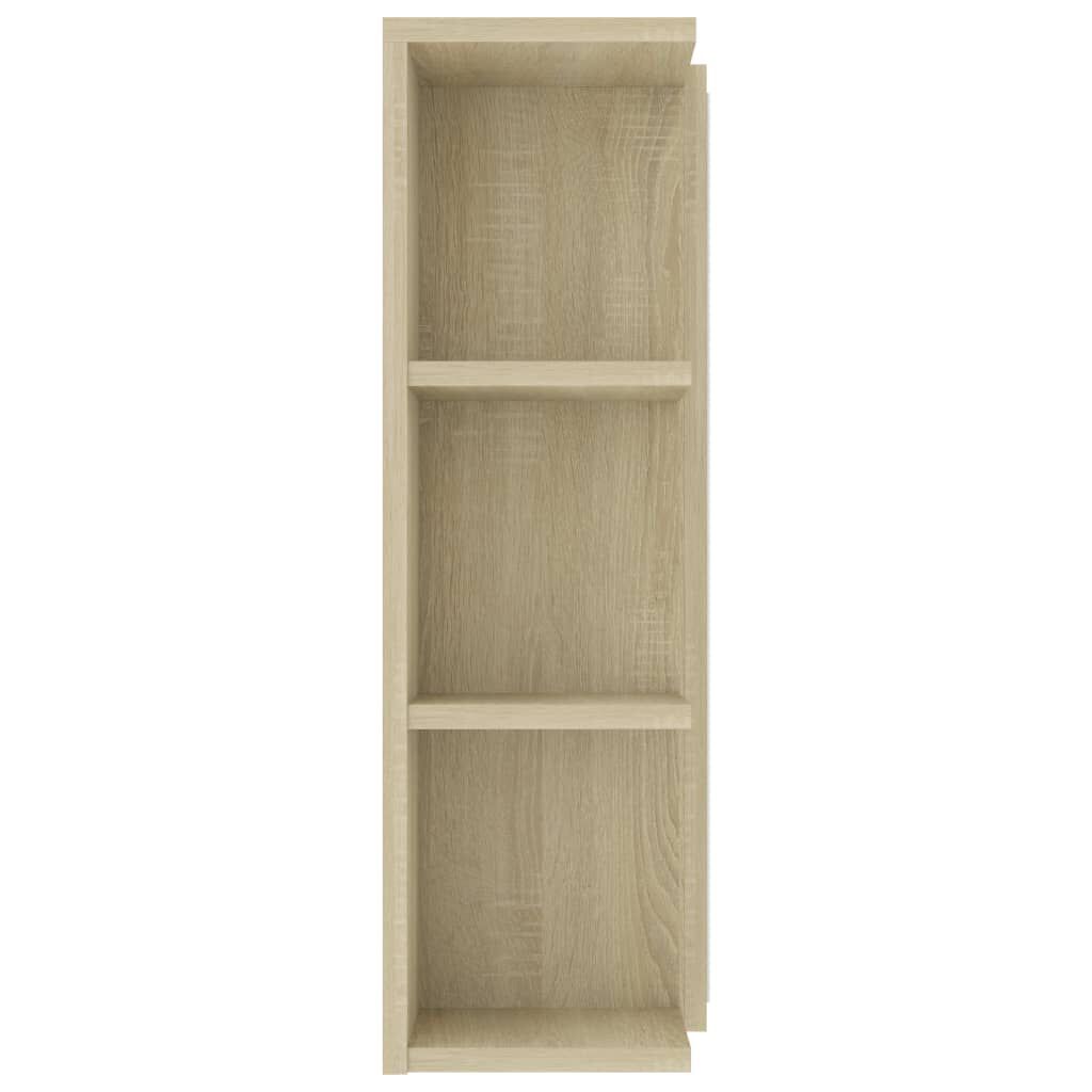 vidaXL Καθρέφτης Μπάνιου Sonoma Δρυς 80 x 20,5 x 64 εκ. από Επεξ. Ξύλο