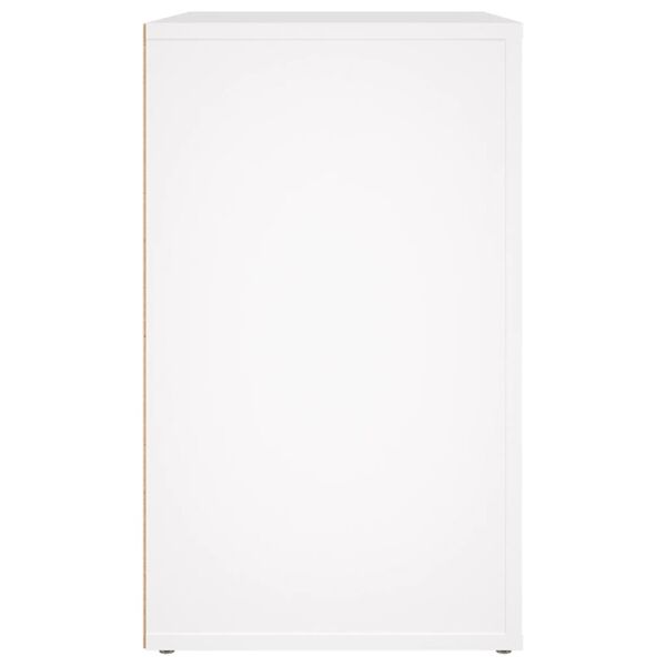 vidaXL Κομοδίνο Λευκό 50 x 36 x 60 εκ. από Επεξεργασμένο Ξύλο