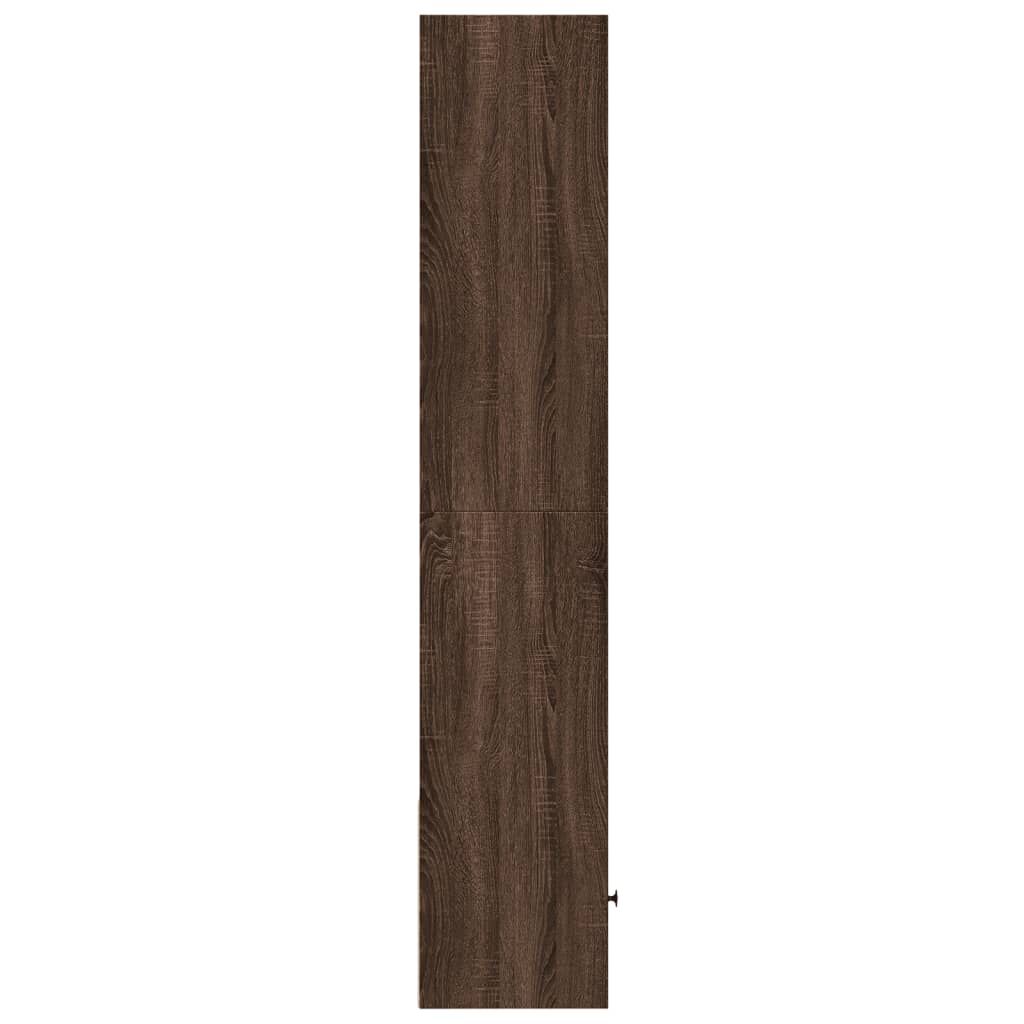 vidaXL Βιβλιοθήκη καφέ δρυς 40x36x189 εκ. από Επεξεργασμένο Ξύλο