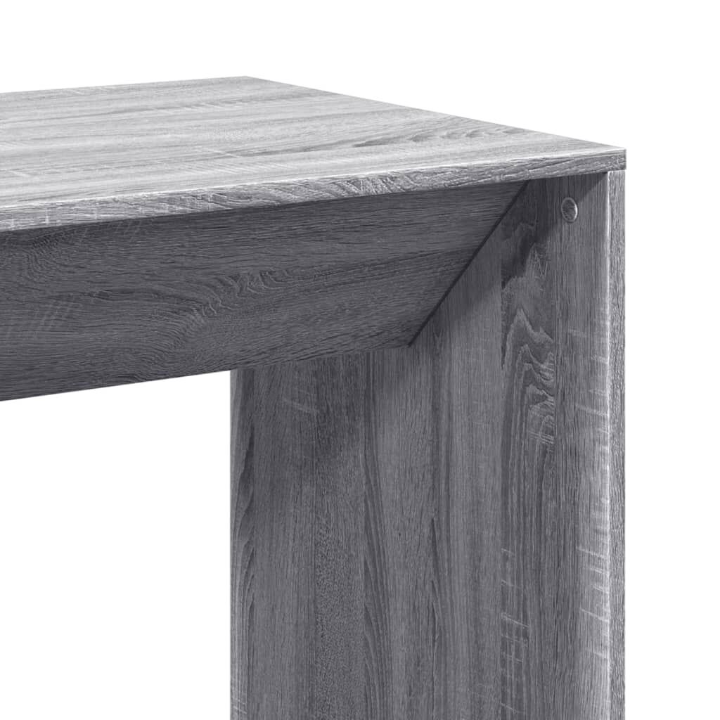 vidaXL Τραπέζι Κονσόλα Γκρι Sonoma 51x50x103,5 εκ. από Επεξεργ. Ξύλο