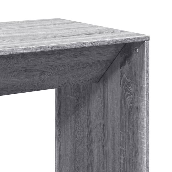 vidaXL Τραπέζι Κονσόλα Γκρι Sonoma 51x50x103,5 εκ. από Επεξεργ. Ξύλο