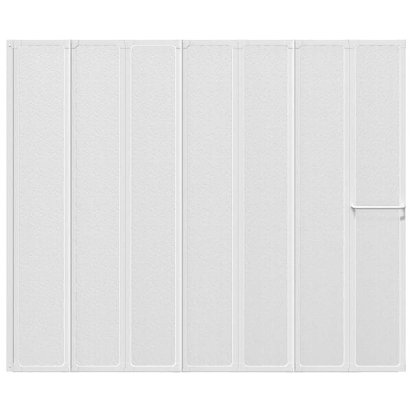 Διαχωριστικό μπανιέρας 7 Πάνελ πτυσσόμενα Πετσετοκρεμάστρα