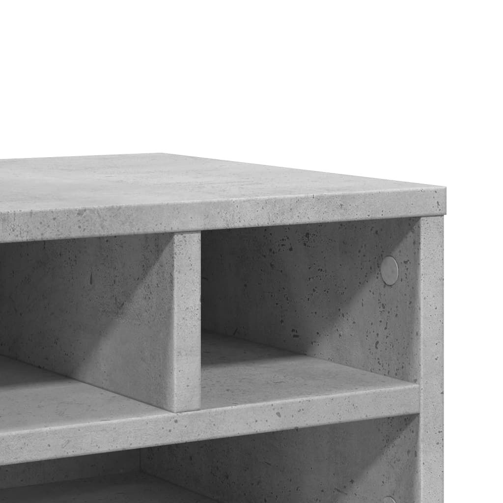 vidaXL Βάση Εκτυπωτή Γκρι Σκυρ. 40x32x22,5 εκ. από Επεξεργασμένο Ξύλο