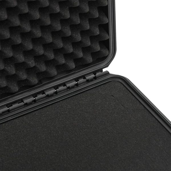 vidaXL Θήκη Πτήσης Φορητή Μαύρη 55x35x22,5 εκ. από Πολυπροπυλένιο