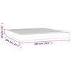 vidaXL Στρώμα με Pocket Springs Ανοιχτό Γκρι 180x200x20 εκ. Υφασμάτινο