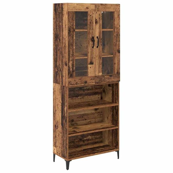 vidaXL Highboard &Pi;&alpha;&lambda;&iota;ό &Xi;ύ&lambda;&omicron; 69,5 x 34 x 180 &epsilon;&kappa;. &Epsilon;&pi;&epsilon;&xi;&epsilon;&rho;&gamma;&alpha;&sigma;&mu;έ&nu;&omicron; &xi;ύ&lambda;&omicron;