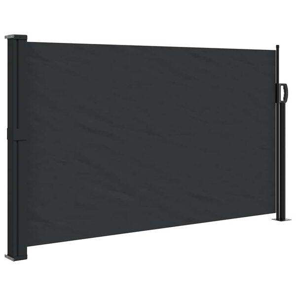 vidaXL Σκίαστρο Πλαϊνό Συρόμενο Μαύρο 117 x 300 εκ.