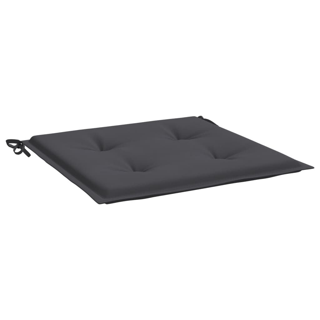 vidaXL Μαξιλάρια Καρέκλας Κήπου 4τεμ Ανθρακί 50x50x4 εκ. Oxford Ύφασμα
