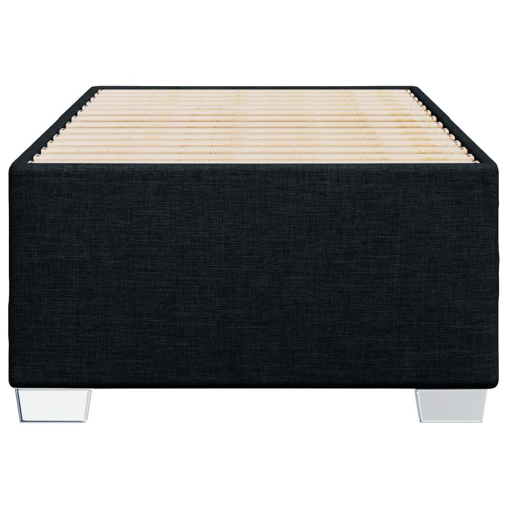 vidaXL Σκελετός Κρεβατιού Χωρίς Στρώμα Μαύρο 100x200 εκ. Υφασμάτινο