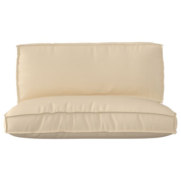 vidaXL Σετ Μαξιλαριών Πάγου 2 pcs Μπεζ 120 x 80 x 12 cm Ύφασμα Oxford
