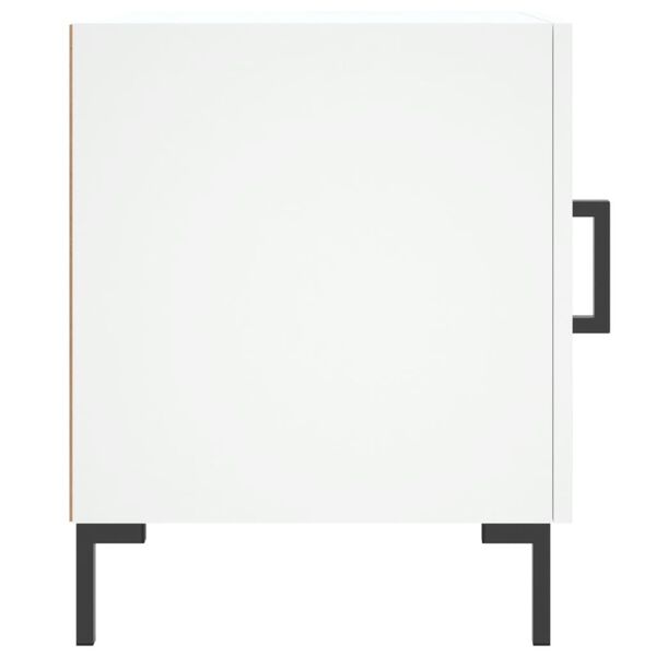 vidaXL Κομοδίνο Λευκό 40 x 40 x 50 εκ. από Επεξεργασμένο Ξύλο
