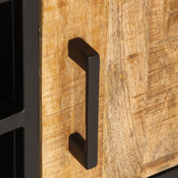 vidaXL Έπιπλο Τηλεόρασης 110x35x40 εκ. Ακατέργαστο Μασίφ Ξύλο Μάνγκο