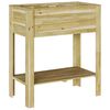 vidaXL Βάση φυτών Καφέ 85 x 46 x 94 εκ. Εμβαπτισμένη ξυλεία πεύκου