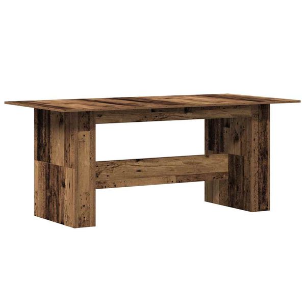 vidaXL Τραπέζι τραπεζαρίας Παλιό ξύλο 180x90x76 cm Ξύλινη κατασκευή