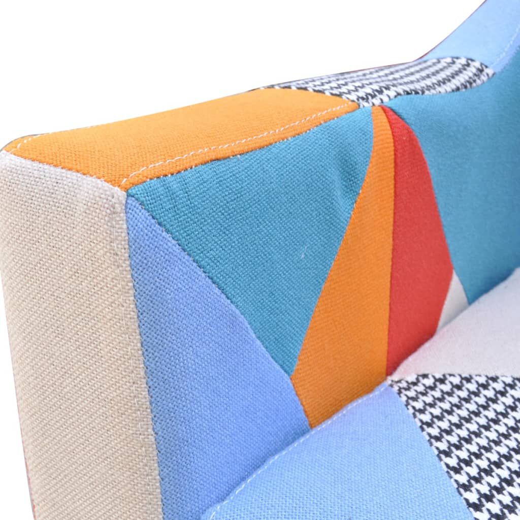 vidaXL Πολυθρόνα με Σχέδιο Patchwork Υφασμάτινη