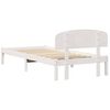 vidaXL Σκελετός Κρεβατιού Λευκό 75 x 190 cm Στερεά ξυλεία πεύκου