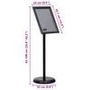 vidaXL Βάσεις Αφισών 2 pcs Μαύρο 32.5x 24 x 78 εκ Κράμα Αλουμινίου