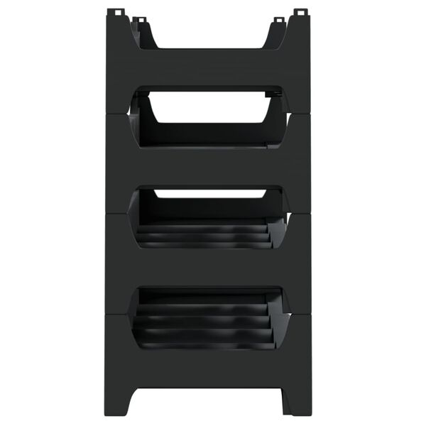 vidaXL Ραφιέρα Κρασιών Στοιβαζόμενη για 24 Μπουκάλια από Πολυπρ/λένιο